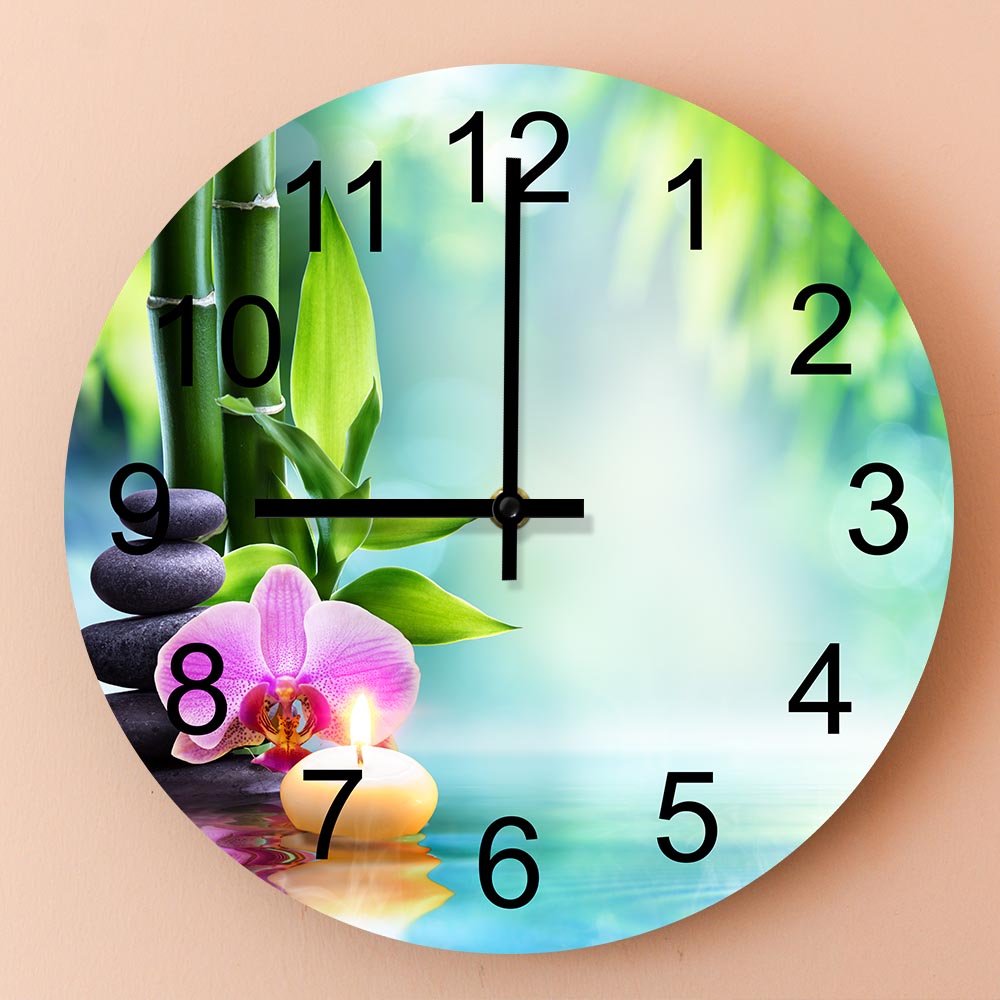 ساعة حائط صامتة من أحجار زن عل - مراجعة Wellness Spa And Salon وسعره